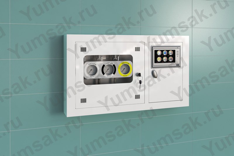 Контрольно-отключающая коробка на 3 газа с панелью мониторинга